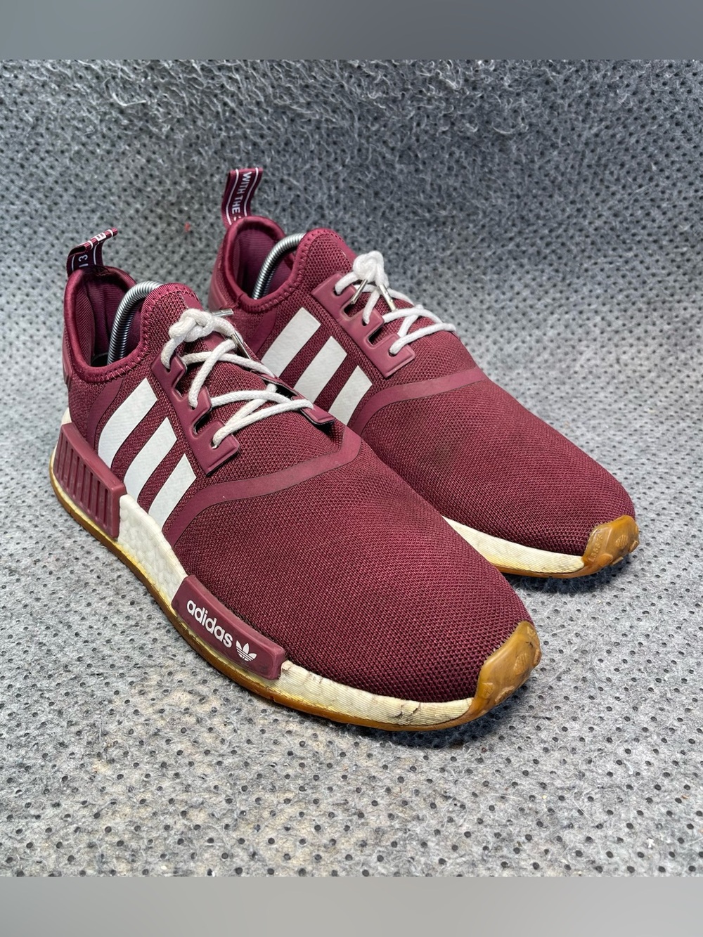 Adidas NMD R1 Maroon Shoes Size 9 Men’s - Picture 5 of 11